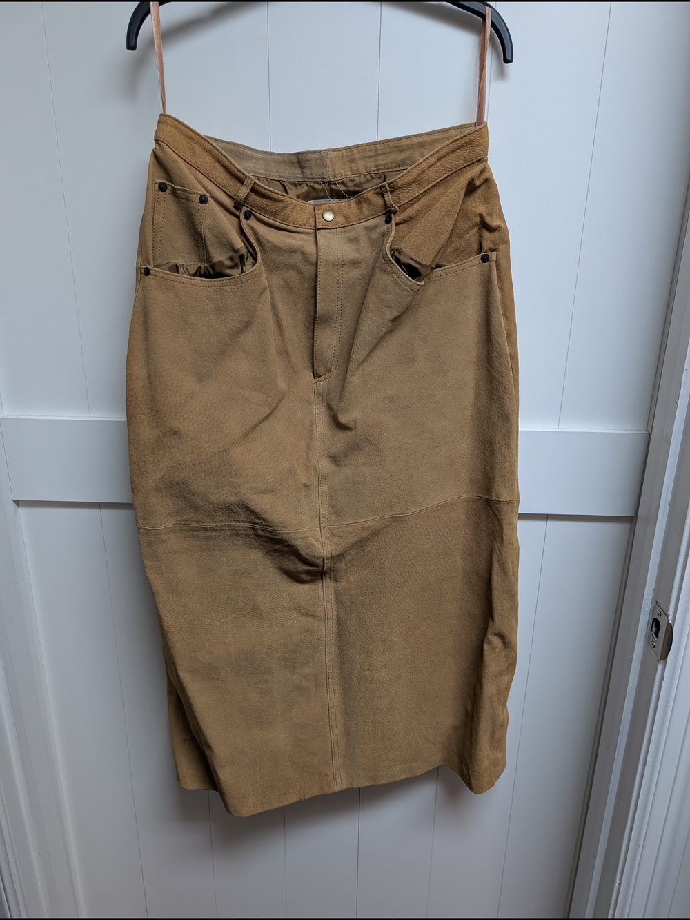 Vintage Leather Women’s Pencil Skirt, 18